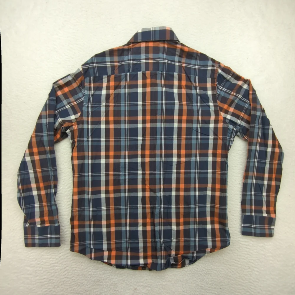 Banana Republic Shirt Mens Medium Plaid Soft Wash Button Down Long Sleeve Top